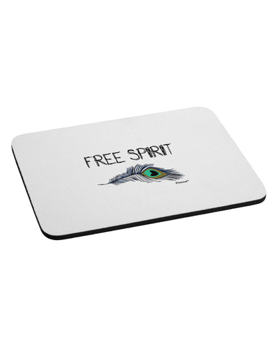 Graphic Feather Design - Free Spirit Mousepad by TooLoud-TooLoud-White-Davson Sales