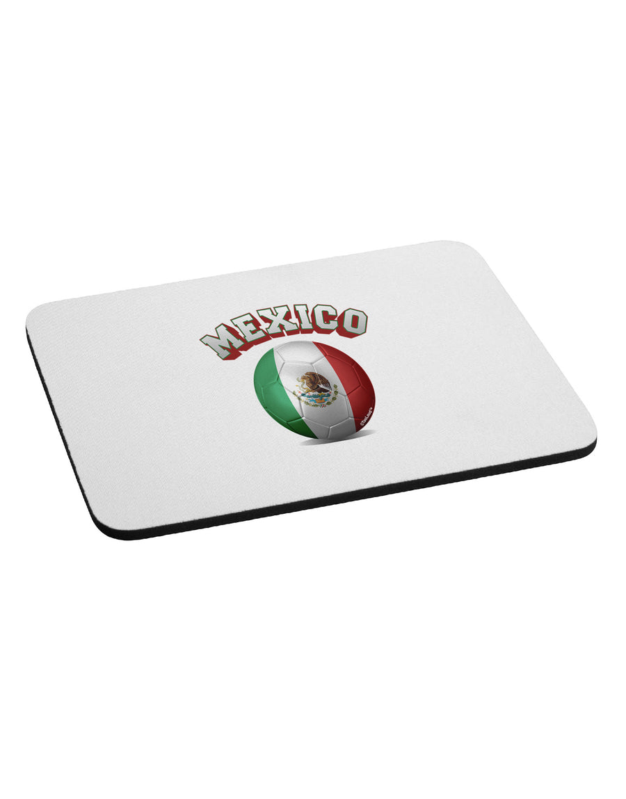 Soccer Ball Flag - Mexico Mousepad-TooLoud-White-Davson Sales