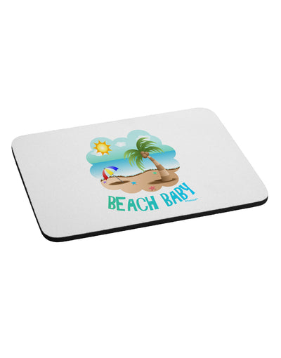 Fun Summer Beach Scene - Beach Baby Mousepad by TooLoud-TooLoud-White-Davson Sales