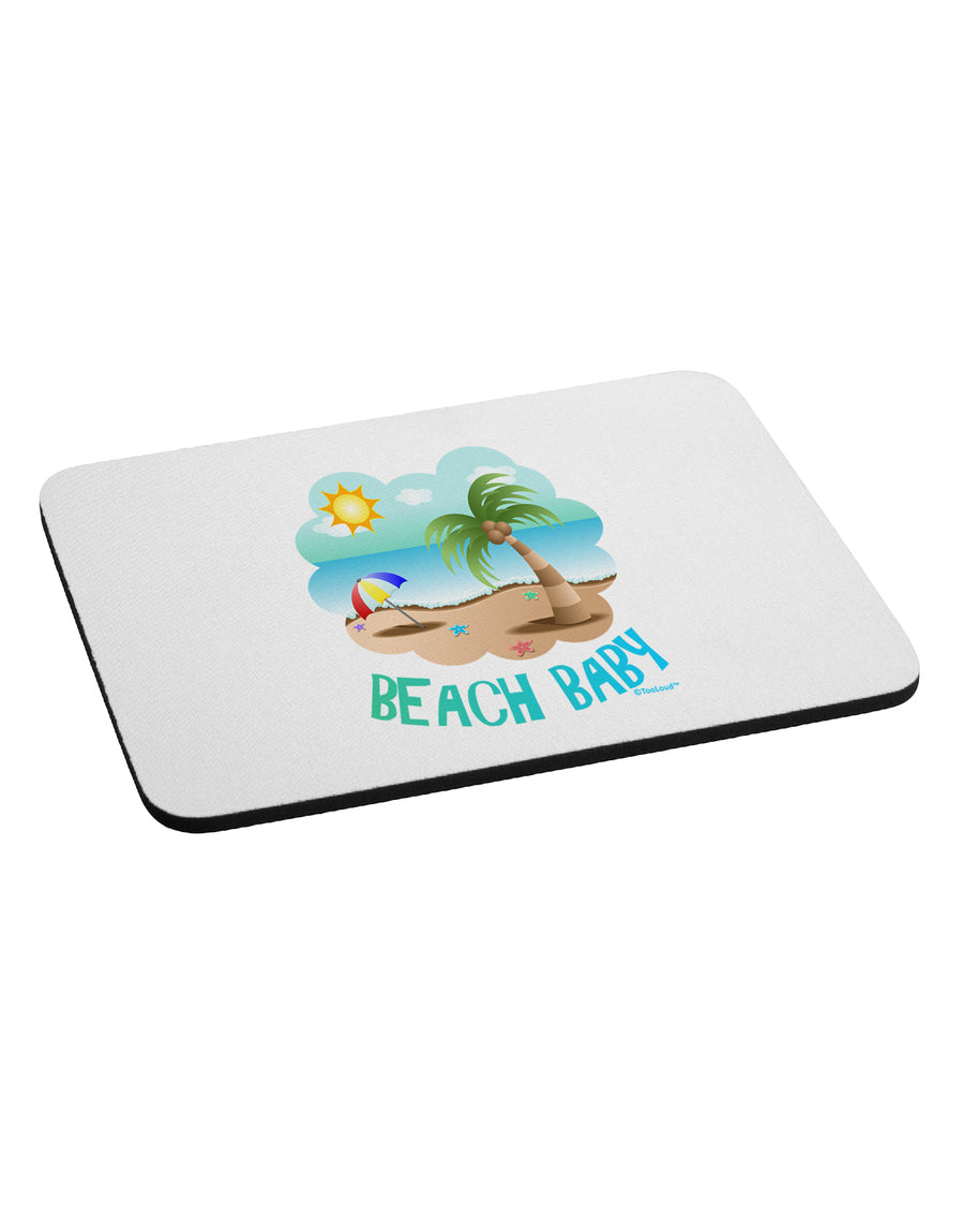 Fun Summer Beach Scene - Beach Baby Mousepad by TooLoud-TooLoud-White-Davson Sales