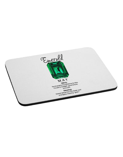 Birthstone Emerald Mousepad by TooLoud-TooLoud-White-Davson Sales