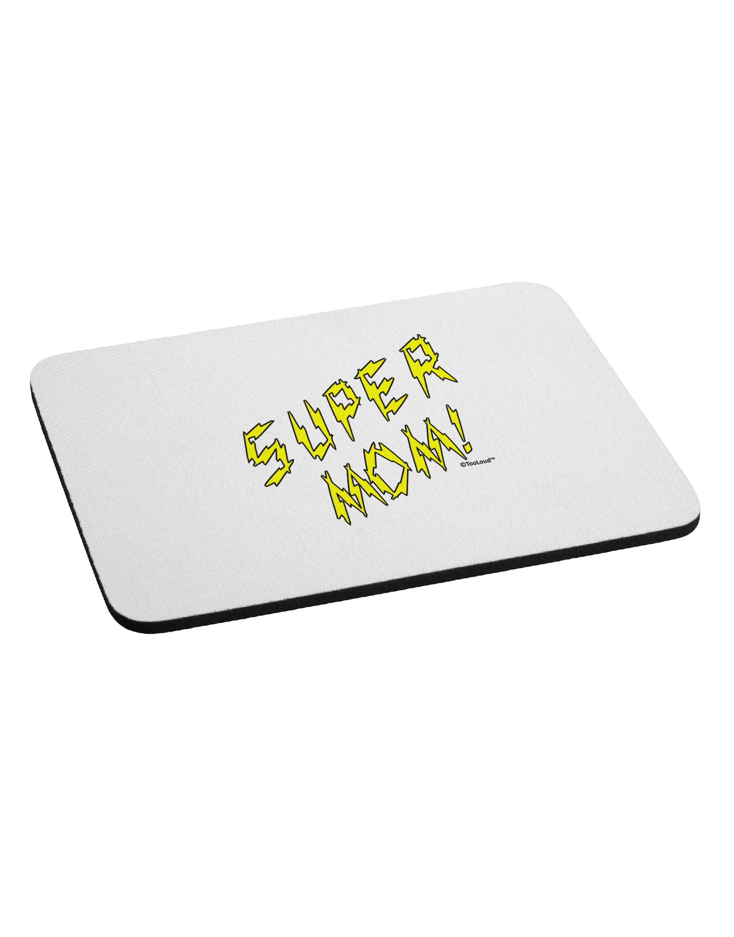 Super Mom - Lightening Bolt Design Mousepad by TooLoud-TooLoud-White-Davson Sales