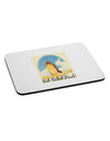 Red-tailed Hawk Text Mousepad-TooLoud-White-Davson Sales