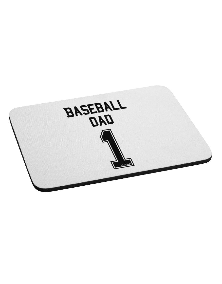 Baseball Dad Jersey Mousepad by TooLoud-TooLoud-White-Davson Sales