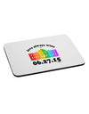 Love Always Wins with Date - Marriage Equality Mousepad-TooLoud-White-Davson Sales