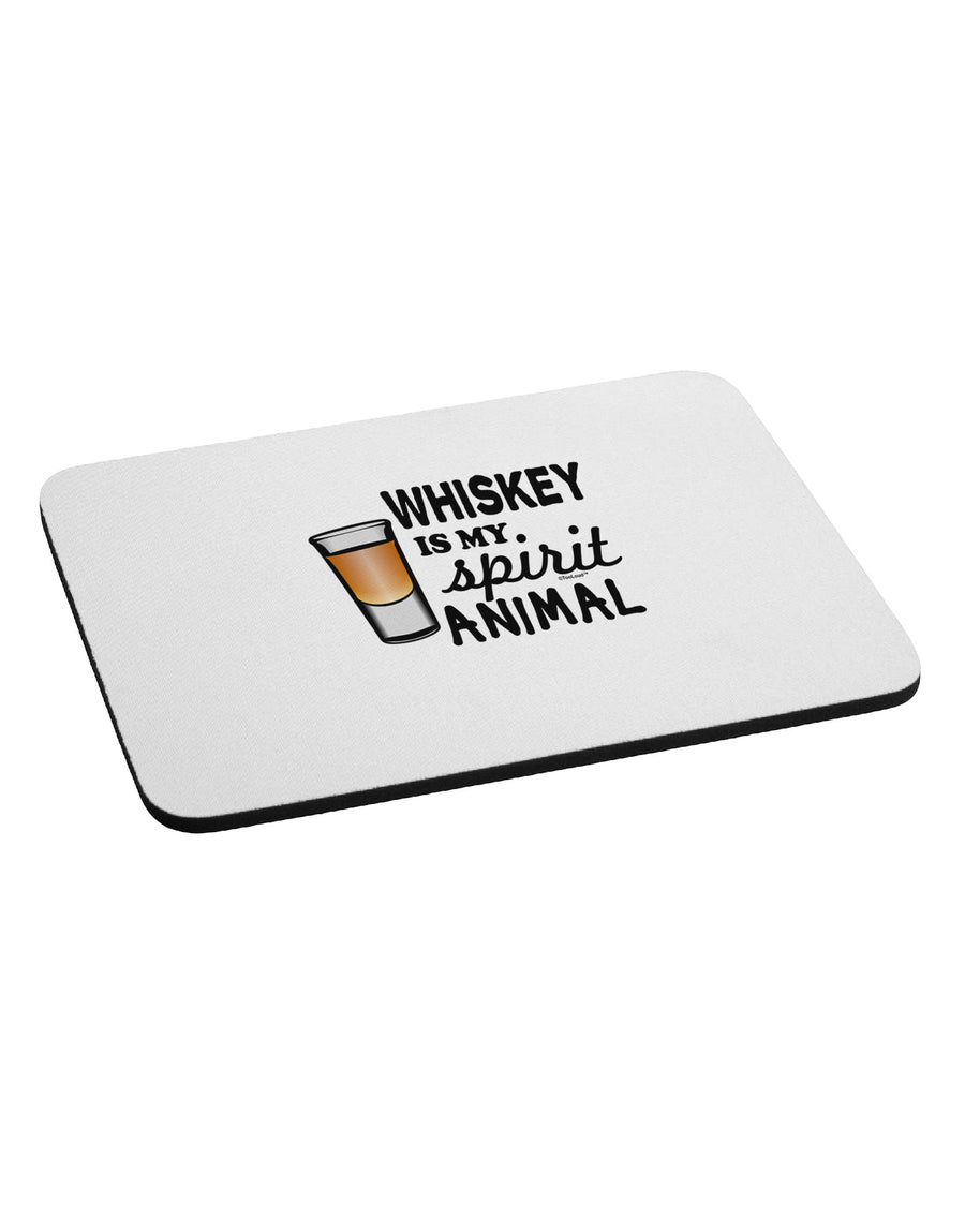 TooLoud Whiskey Is My Spirit Animal Mousepad-TooLoud-White-Davson Sales