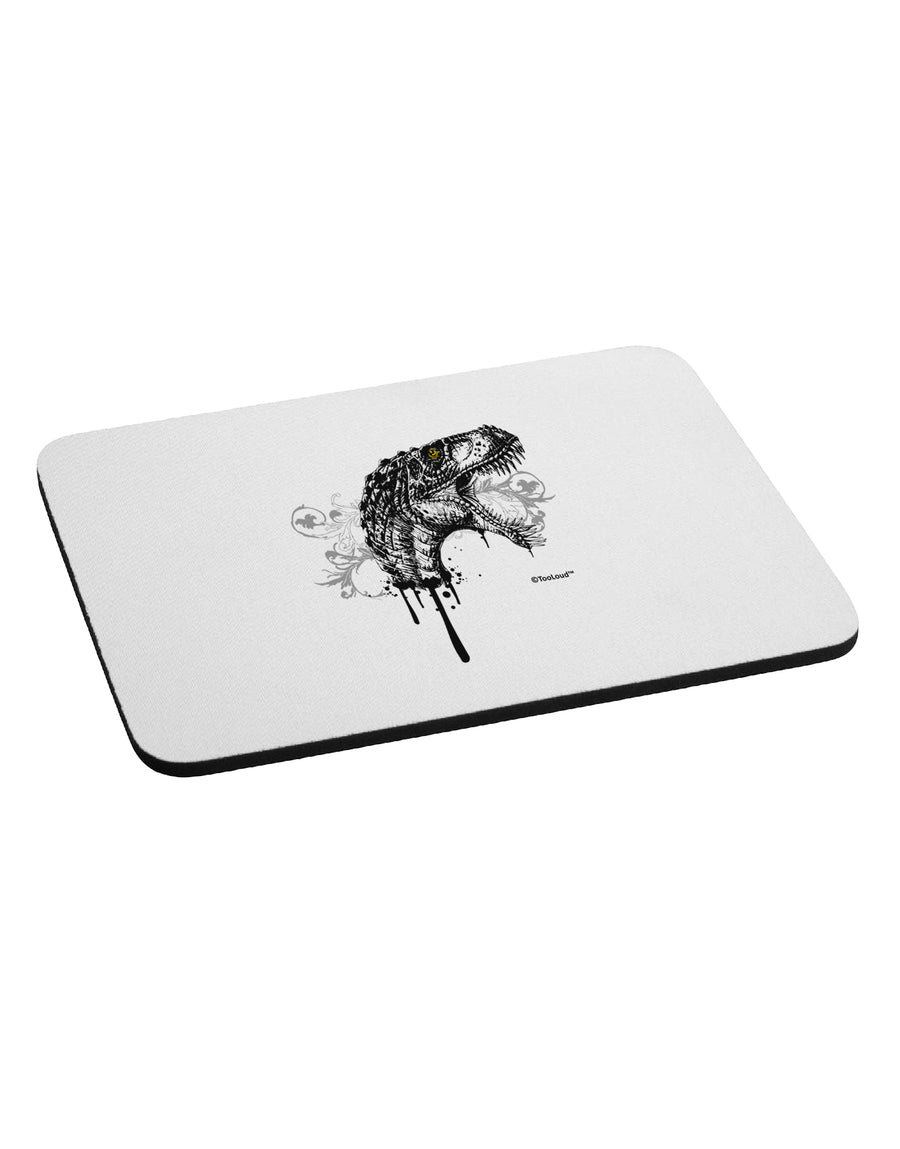 Artistic Ink Style Dinosaur Head Design Mousepad by TooLoud-TooLoud-White-Davson Sales