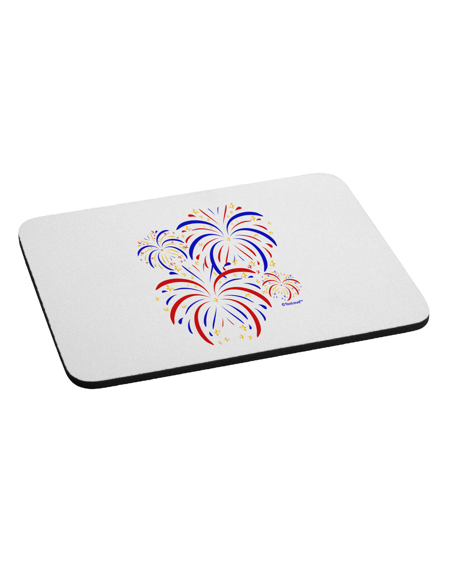 Patriotic Fireworks with Bursting Stars Mousepad by TooLoud-TooLoud-White-Davson Sales