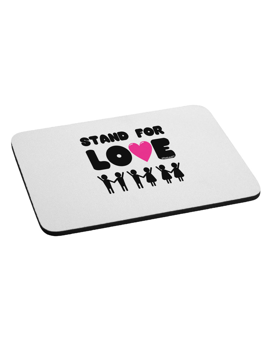 Stand For Love Pink Heart Mousepad-TooLoud-White-Davson Sales