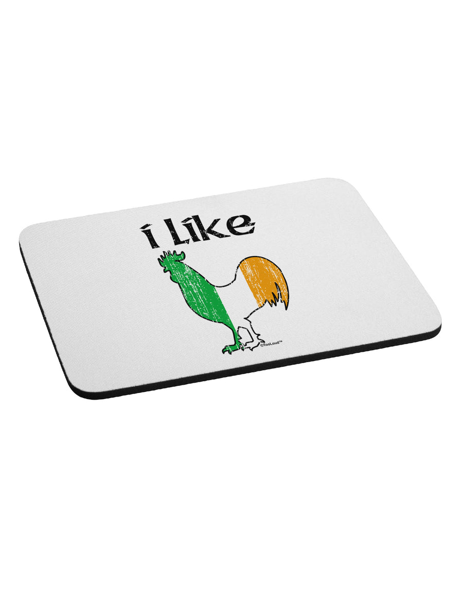 I Like Irish Rooster Silhouette Mousepad by TooLoud-TooLoud-White-Davson Sales