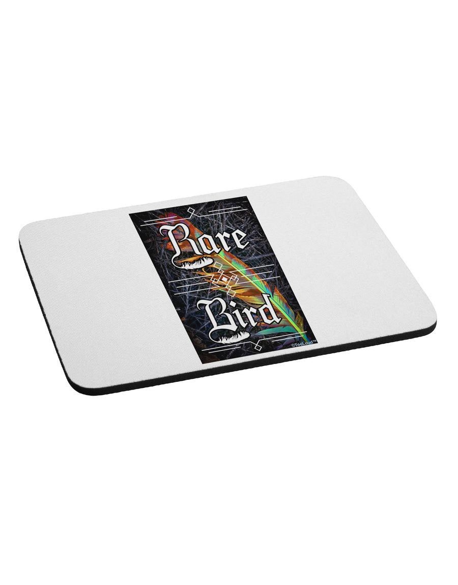 Rare Bird - Colorful Feather Mousepad-TooLoud-White-Davson Sales