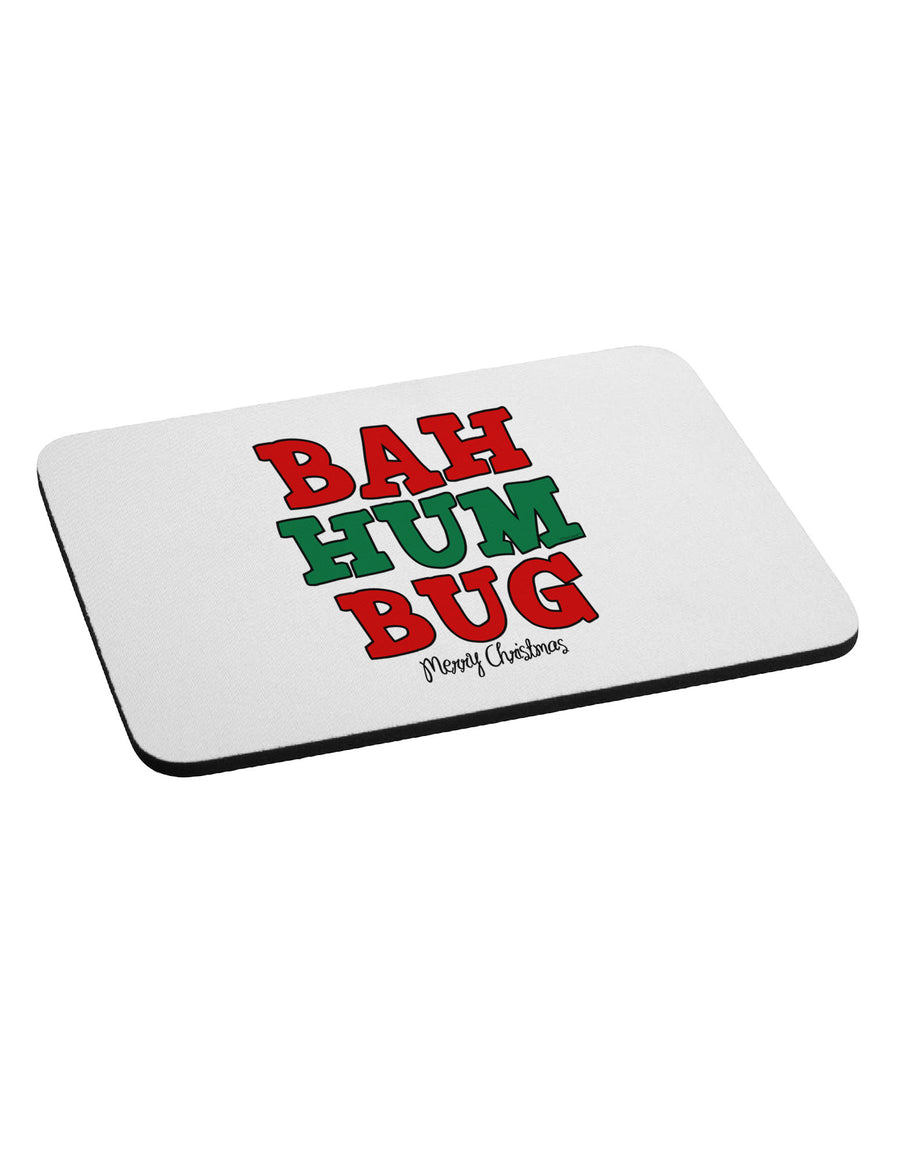 Bah Humbug Merry Christmas Mousepad-TooLoud-White-Davson Sales