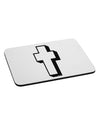 Simple Cross Design Black Mousepad by TooLoud-TooLoud-White-Davson Sales