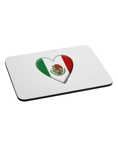 Mexican Flag Heart - Beveled Mousepad by TooLoud-TooLoud-White-Davson Sales