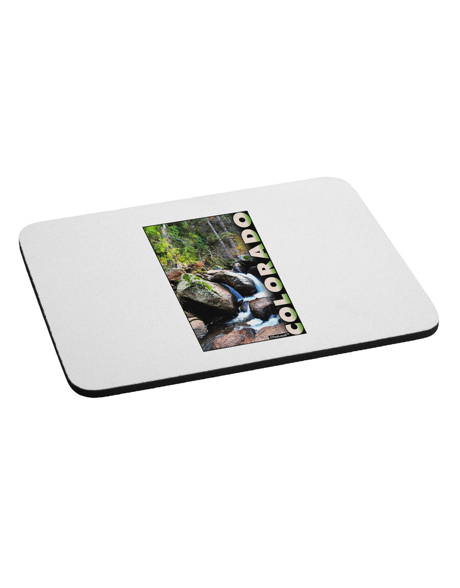 Rockies River with Text Mousepad-TooLoud-White-Davson Sales