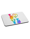 Peace and Love - Peace Heart Love Mousepad-TooLoud-White-Davson Sales