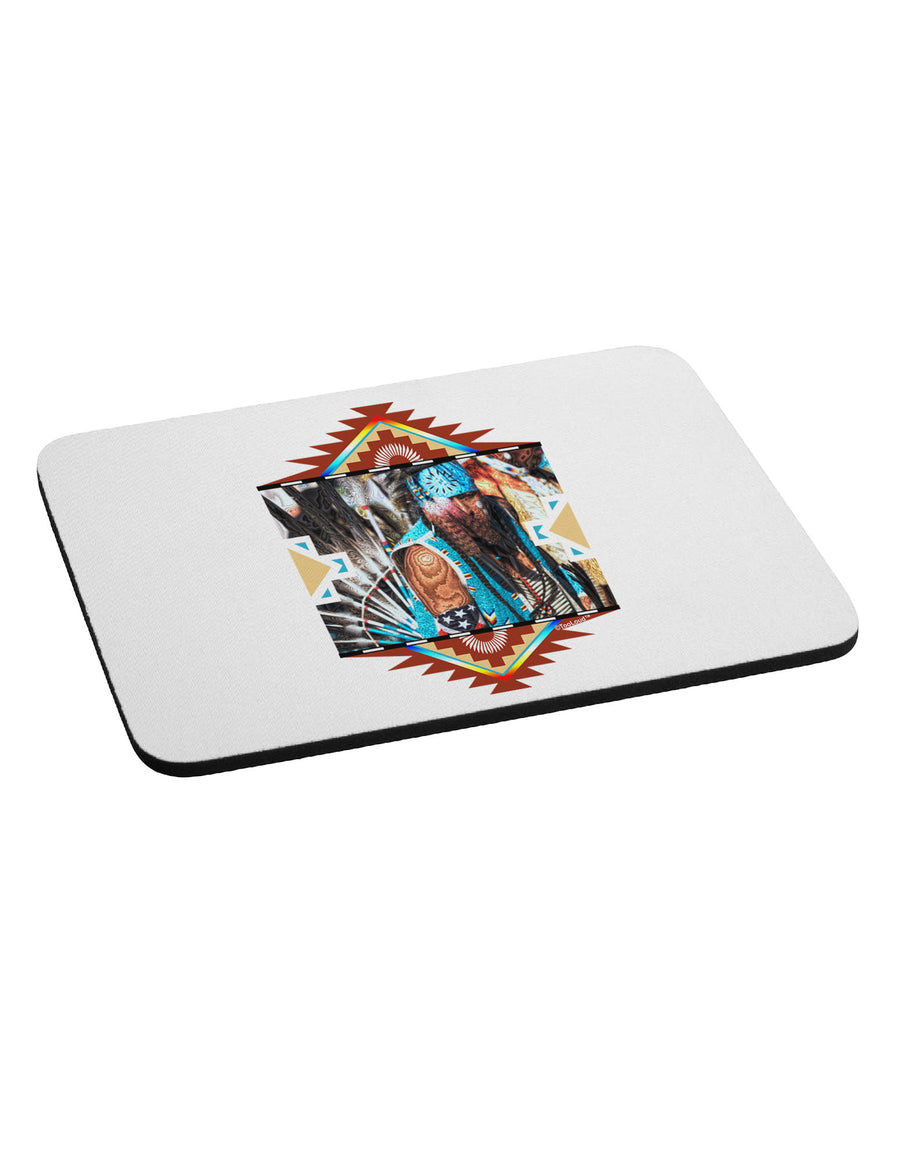 Native American Dancer 2 Mousepad-TooLoud-White-Davson Sales