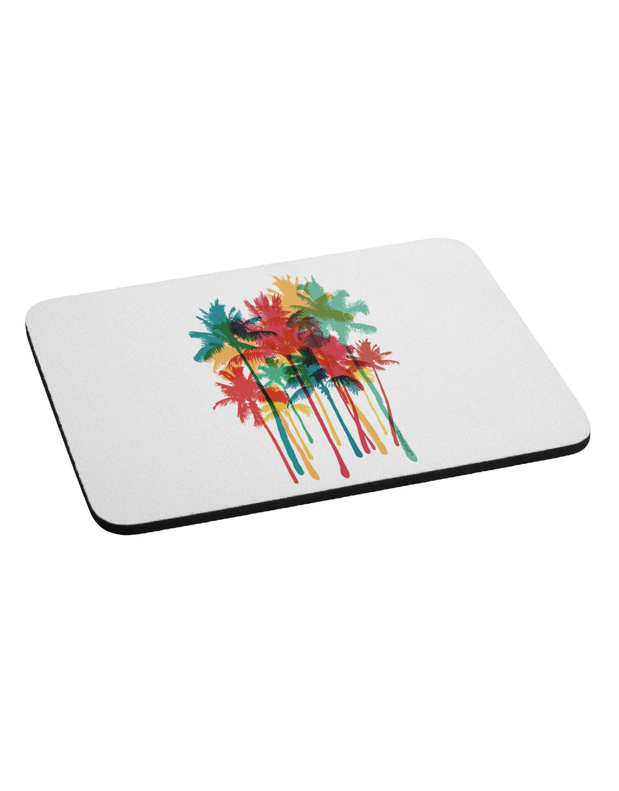 Paint Splash Palm Trees Mousepad-TooLoud-White-Davson Sales