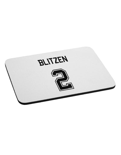 Reindeer Jersey - Blitzen 2 Mousepad-TooLoud-White-Davson Sales