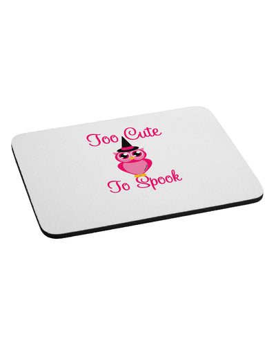 Owl Too Cute Pink Mousepad-TooLoud-White-Davson Sales