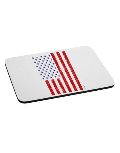 Red and Blue Stamp Style American Flag - Distressed Mousepad by TooLoud-TooLoud-White-Davson Sales