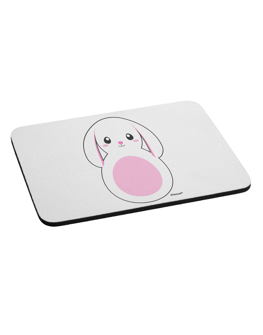 TooLoud Cute Bunny with Floppy Ears - Pink Mousepad-TooLoud-White-Davson Sales