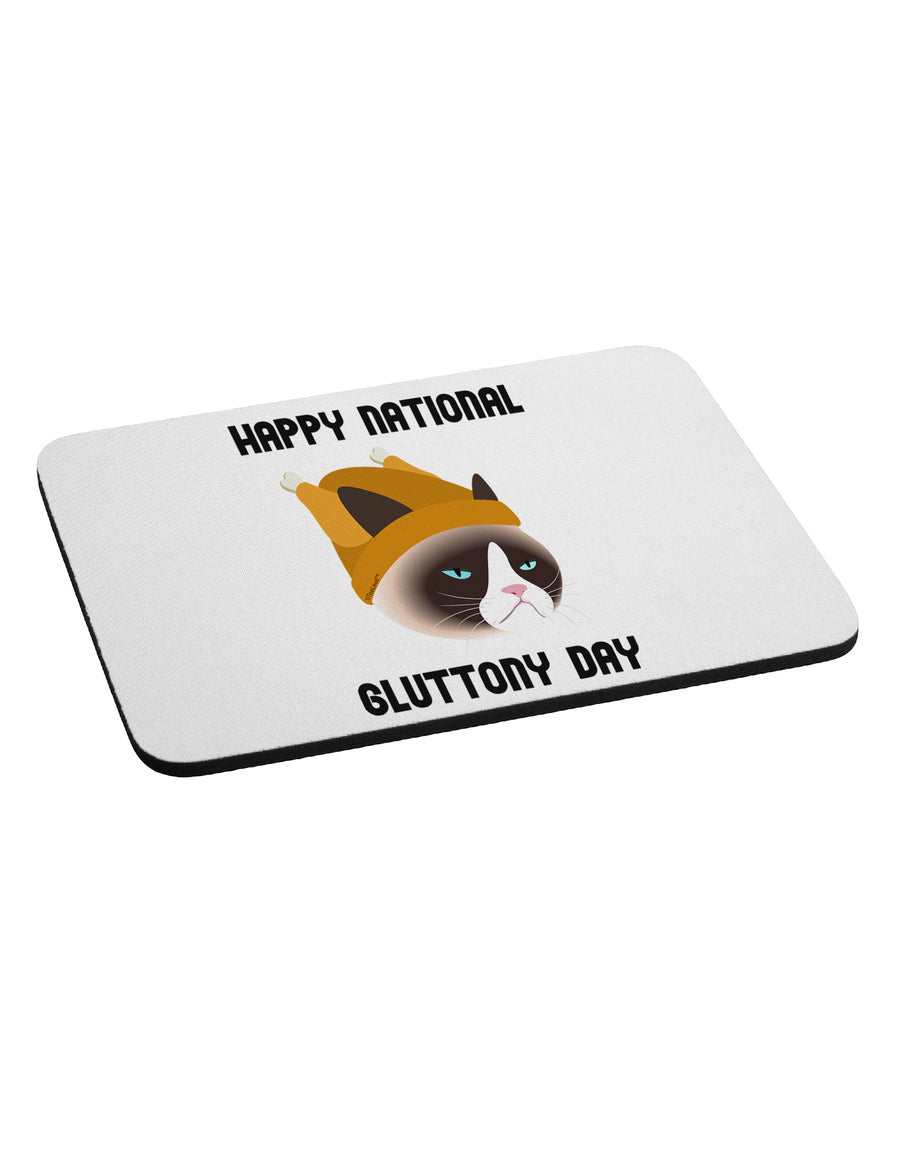 Gluttony Day Disgruntled Cat Mousepad by TooLoud-TooLoud-White-Davson Sales