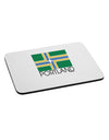 Portland Oregon Flag Text Mousepad-TooLoud-White-Davson Sales