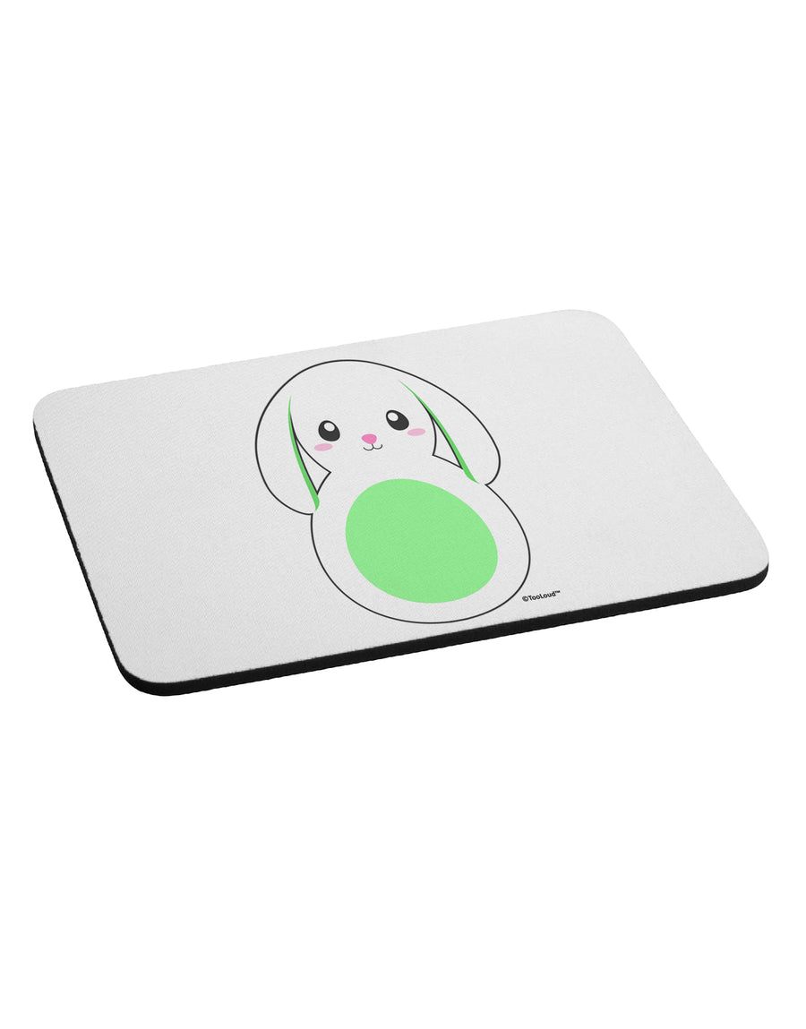 Cute Bunny with Floppy Ears - Green Mousepad by TooLoud-TooLoud-White-Davson Sales