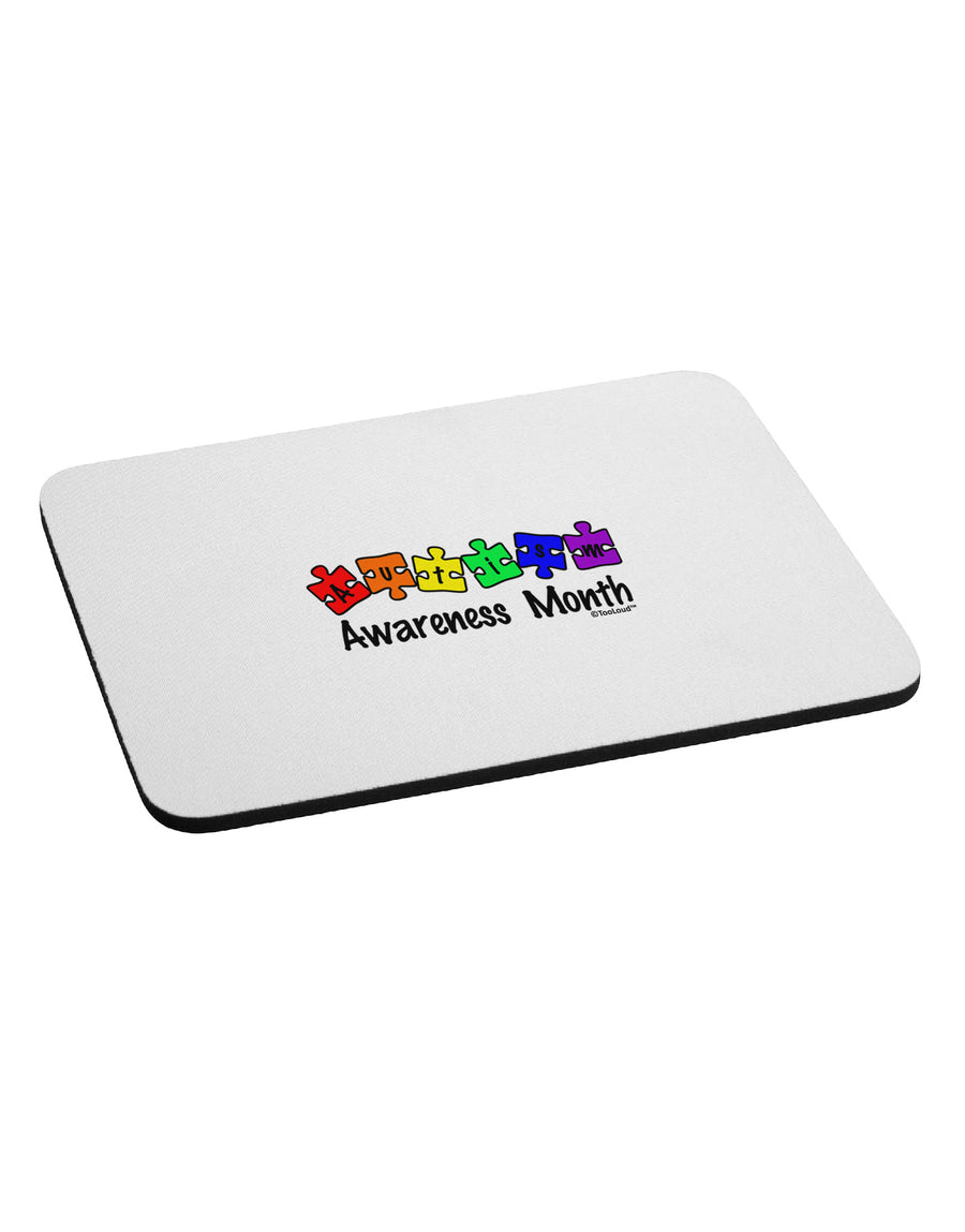 Autism Awareness Month - Colorful Puzzle Pieces Mousepad by TooLoud-TooLoud-White-Davson Sales