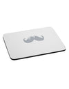 Big Silver White Mustache Mousepad-TooLoud-White-Davson Sales