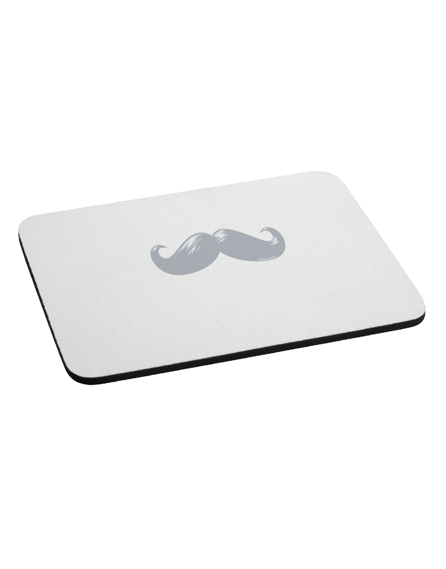 Big Silver White Mustache Mousepad-TooLoud-White-Davson Sales