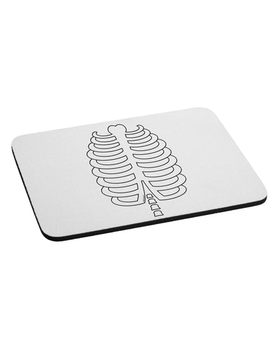 Skeleton Ribcage Halloween Mousepad-TooLoud-White-Davson Sales