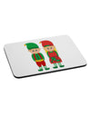 Cute Elf Couple Christmas Mousepad-TooLoud-White-Davson Sales