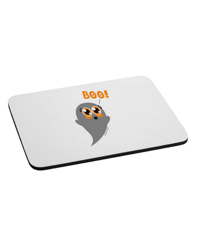 Cute Boo Ghost Mousepad-TooLoud-White-Davson Sales