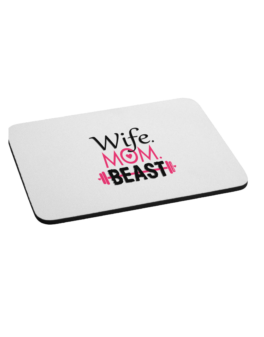 TooLoud Wife Mom Beast Mousepad-TooLoud-White-Davson Sales