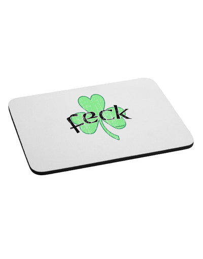 Feck - Clover Distressed Design Mousepad by TooLoud-TooLoud-White-Davson Sales