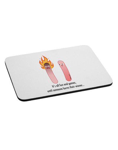 It's All Fun and Games - Wiener Mousepad by TooLoud-TooLoud-White-Davson Sales