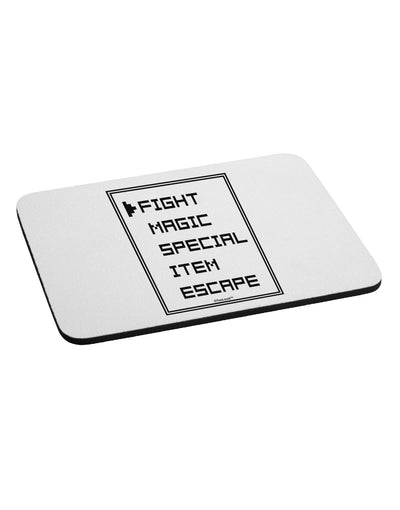 RPG Command Selection List Mousepad by TooLoud-TooLoud-White-Davson Sales