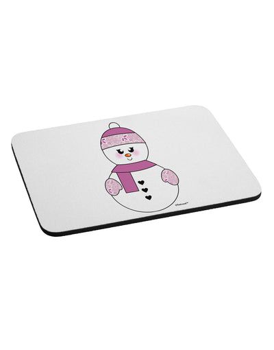 Cute Girl Snowman - Christmas Mousepad by TooLoud-TooLoud-White-Davson Sales