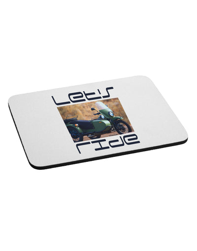 Lets Ride Sidecar Motorcycle Mousepad-TooLoud-White-Davson Sales