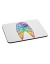 Rainbow Skeleton Ribcage with Heart Mousepad-TooLoud-White-Davson Sales