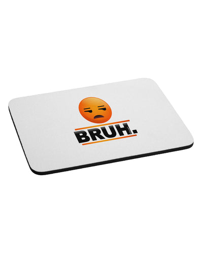 Bruh Emoji Mousepad-TooLoud-White-Davson Sales