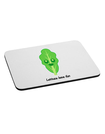 Lettuce - Lettuce Have Fun Mousepad-TooLoud-White-Davson Sales