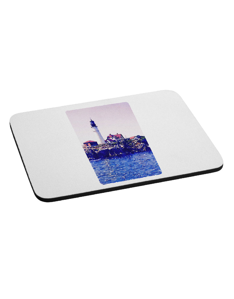 Watercolor Lighthouse 2 Mousepad-TooLoud-White-Davson Sales