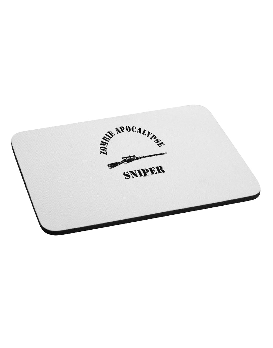 Zombie Apocalypse Group Role Sniper Mousepad-TooLoud-White-Davson Sales