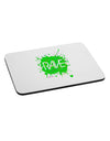 Rave Splatter Green Mousepad-TooLoud-White-Davson Sales