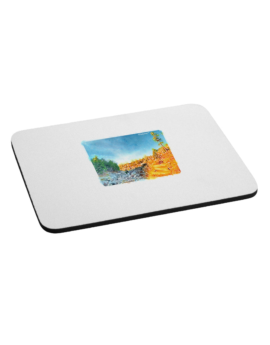 Castlewood Canyon Watercolor Mousepad-TooLoud-White-Davson Sales