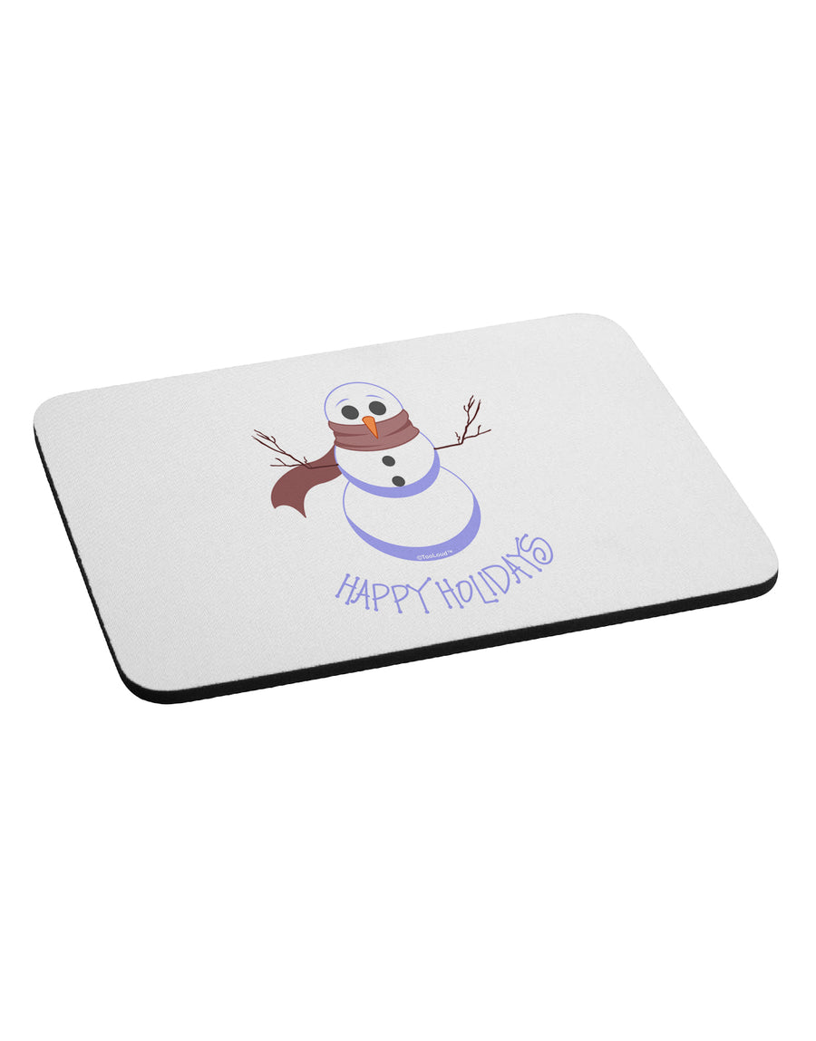 Snowman - Happy Holidays Mousepad-TooLoud-White-Davson Sales