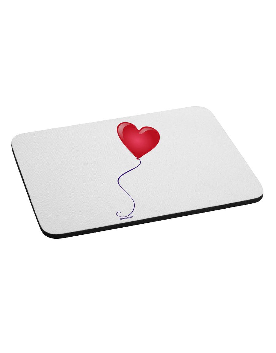 Cute Red Heart Balloon Mousepad-TooLoud-White-Davson Sales